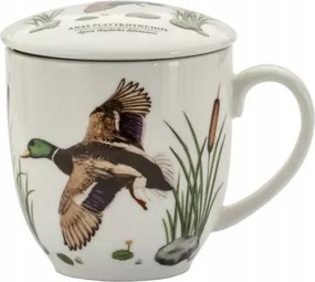Porcelán kacsa teásbögre fedő szűrő 380 ml