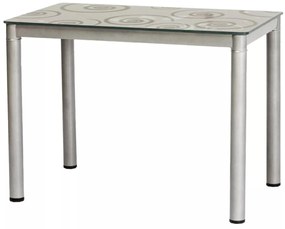 Étkezőasztal 100 cm Damion (szürke + szürke) (4 fő részére). 1050085