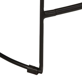 bárszékek 2 db Fekete 46x38x52 cm tömör fa Mango