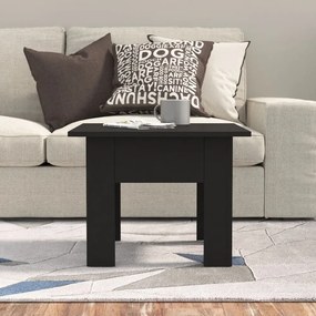 fekete szerelt fa dohányzóasztal 55 x 55 x 42 cm