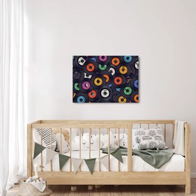 Kép - Zenei gramofonlemezek (70x50 cm)
