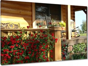 Festmények 120x80 Fa veranda