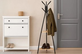 Tares álló fogas 180 cm polcokkal