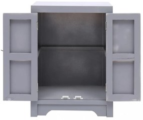 vidaXL szürke császárfa éjjeliszekrény 38 x 28 x 52 cm