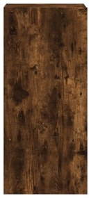 füstös tölgy színű szerelt fa fali TV-szekrény 40,5x30x90 cm