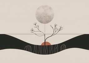 Poszter 59,4x42cm Téli Hold