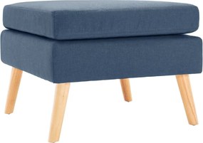 vidaXL kék szövet lábzsámoly