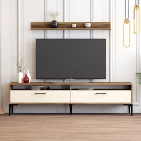 TV asztal/szekrény Ista (dió + krém). 1063138