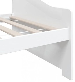 fehér 3 személyes tömör fenyőfa kanapéágy 90 x 200 cm