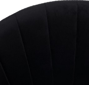 Design étkezőszék, fekete Velvet szövet/gold króm arany, DASMIN TYP 1