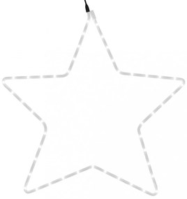 karácsonyi csillag 48 meleg fehér LED-del 56 cm