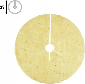Báránygyapjú védőburkolat a fagy elleni védelemhez kerek ⌀37 cm ecru