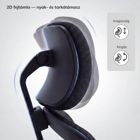 Ergonomikus hálós irodai szék fekete AXIS