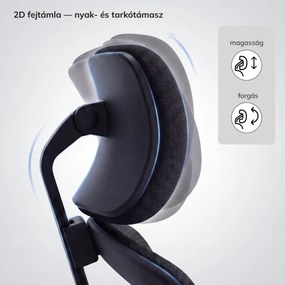 Ergonomikus hálós irodai szék fekete AXIS