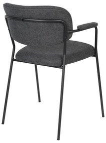 Antracitszürke étkezőszék szett 2 db-os Jolien – White Label