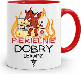 Piros Bögre Orvosnak Pokolian Jó Orvos fényképes nyomattal