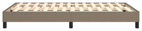 tópszínű szövet ágykeret matrac nélkül 120x200 cm