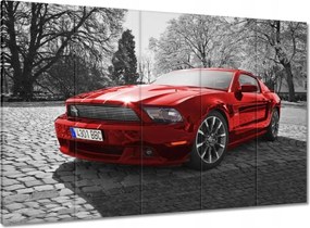 Vászonkép 100x70 Piros Mustang