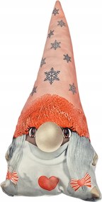 Dekoratív párna karácsonyi manó Willy lazac