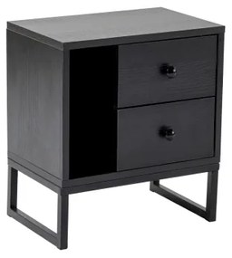 Éjjeliszekrény GLIMMER 50x45,2 cm fekete