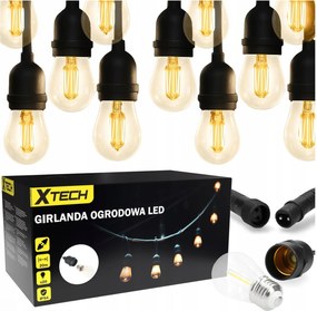 Kültéri Kerti Fényfüzér 20M Izzók 20 Led Kerti Lámpák