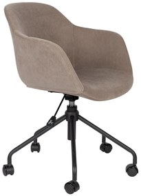 Junzo Rib irodai szék, szürke, fekete csillagláb