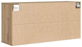 Cipőszekrény polcokkal kézműves tölgy 103x30x51 cm Faanyag
