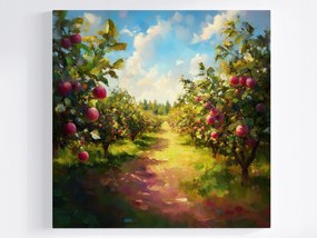 Poszter Tájkép Gyümölcsös Fák Almafa 80x80