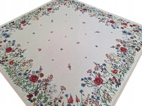 Abrosz 100x100 cm gobelin dekorációs szalvéta Különböző Minták mezei virágok