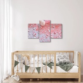 Kép - Tengerparti hangulat rózsaszín árnyalatokban (90x60 cm)
