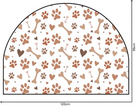 PIPPER. Védő textil falmatrica – Ív – Mancsok Méret: 120x96cm, Indíték: névvel