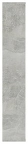betonszürke térelválasztó/könyvszekrény 100 x 24 x 140 cm