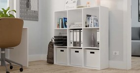 Malax 3x3 H polcos állvány, fehér