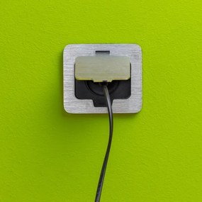 Brilagi - Kültéri beépített padló aljzat IP55 matt króm négyszögletes