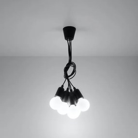 Csillár zsinóron DIEGO 5xE27/60W/230V