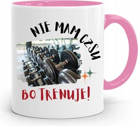 Edzőnőnek Edzőterem Bögre Rózsaszín, fényképes nyomott mintával