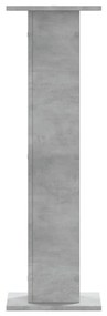 2 db betonszürke szerelt fa növénytartó állvány 30 x 30 x 95 cm
