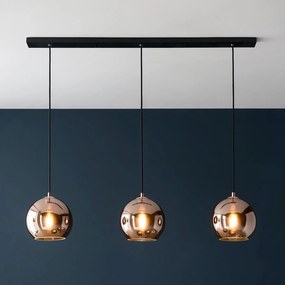 Endon modern függeszték boli fekete tükör réz end102929
