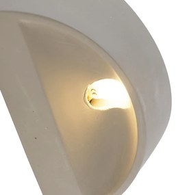 Rusztikus fali lámpa beton félkör alakú - Adelaide