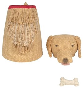 Bézs textil játéktároló kosár 40x30x55 cm Luna – Lorena Canals