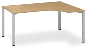 ProOffice B ergonomikus asztal 180 x 120 cm, jobb, bükkfa