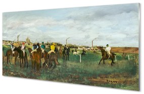 Akrilkép Lovak faj vadászat 120x60 cm 2 fogas