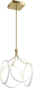 ELSTEAD QN-CIRI-P-WH CIRIR Modern Led Függesztett Lámpa Fehér, Pezsgő Arany LED IP20