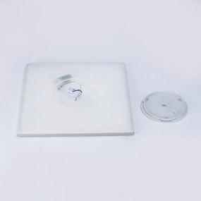 Brilagi - ULTRA SLIM LED/24W/230V fürdőszobai mennyezeti lámpa 42x42 cm ezüst IP54