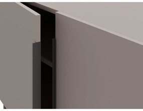 Szürke-bézs alacsony komód 200x80 cm Titan – Marckeric