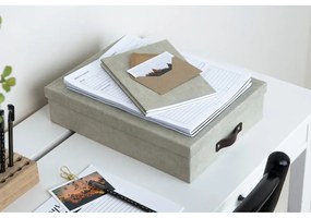 Oskar bézs tárolódoboz - Bigso Box of Sweden