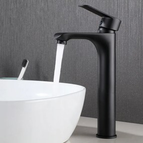 Mosdó Csaptelep Magas Álló Pultra, Fekete