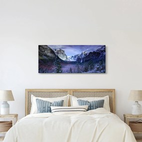 Téli hegyi tájkép (120x50 cm)