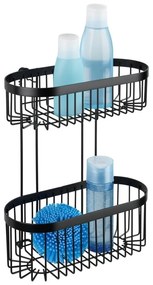 Classic Plus 2 Tier fekete fali kosár - Wenko