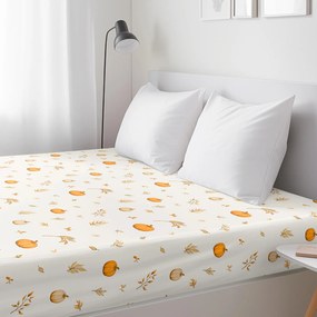 Goldea pamut körgumis lepedő - őszi tökök és levelek 80 x 160 cm